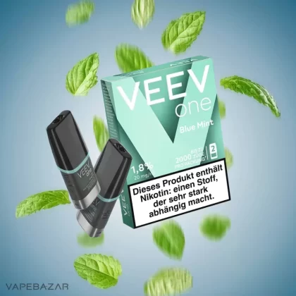 Veev One Pods – Blue Mint (2er Pack) - Veev / ca. 2000 insgesamt / 20mg/ml