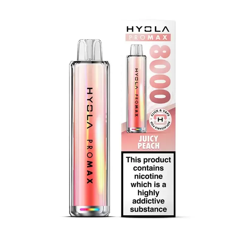 Hyola Pro Max 8000 Prefilled Pod Kit Juicy Peach - Nicotine Strength#20mg (872878)