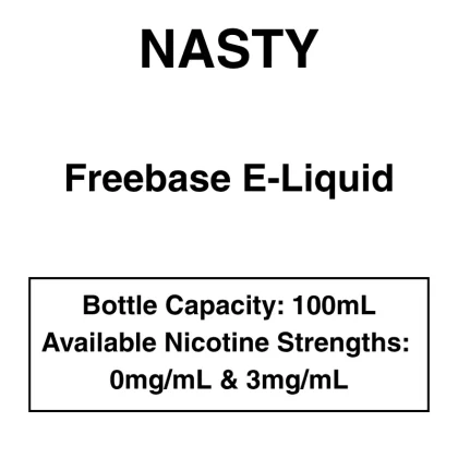 Nasty Originals 100ml E-Liquids-0/3mg