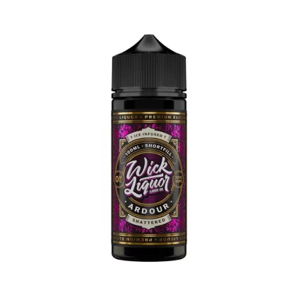 Wick Liquor 100ml E-Liquid Shortfill Ardour Shattered - Nicotine Strength#0mg