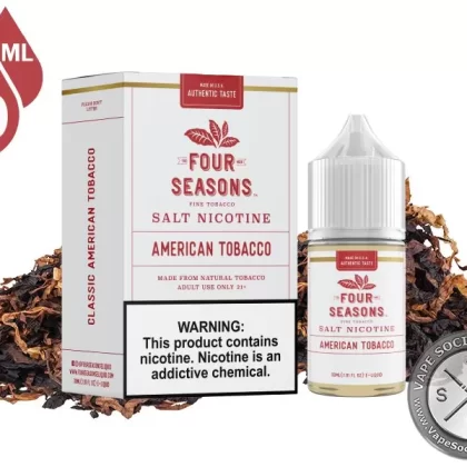 American Tobacco By Four Seasons Salt Nicotine 30ml