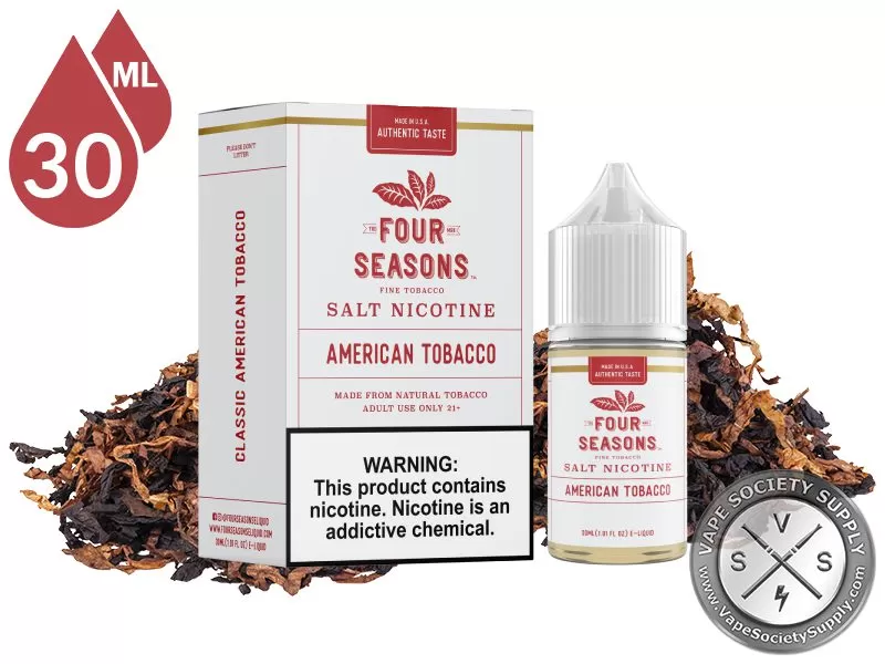 American Tobacco By Four Seasons Salt Nicotine 30ml