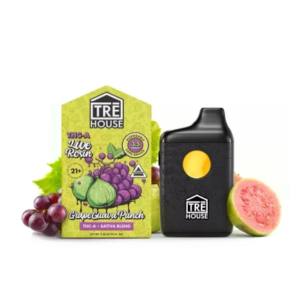 Grape Guava Punch – Live Rosin Sativa THC- A Vape Pen – 3.5g - Ejuicewarehouse