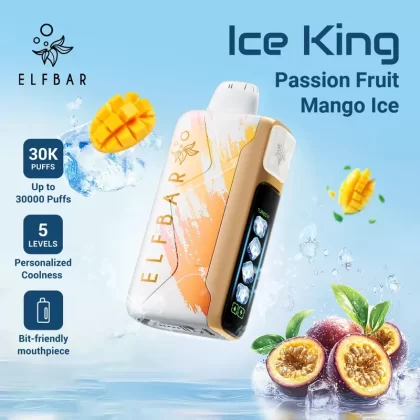 ELFBAR Ice King Disposable Vape Passion Fruit Mango Ice