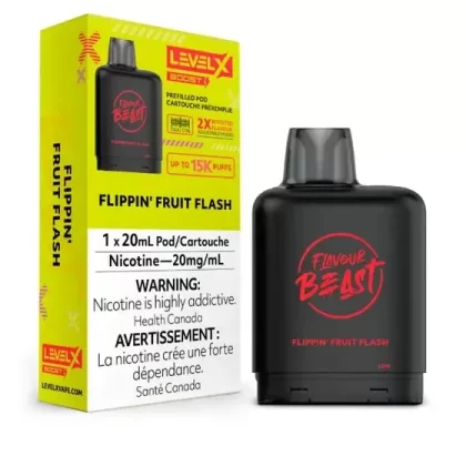 LEVEL X FLAVOUR BEAST BOOST POD 20ML – FLIPPIN FRUIT FLASH