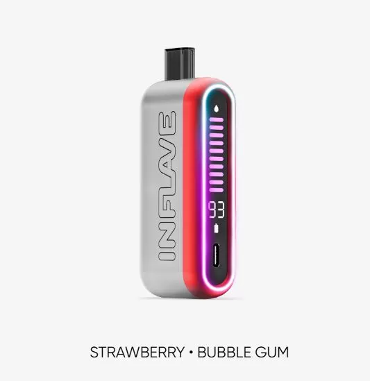 Inflave Onyx Rechargeable Disposable Vape (24,000 Puffs) - Raspberry Cola / 20 mg - Image 3