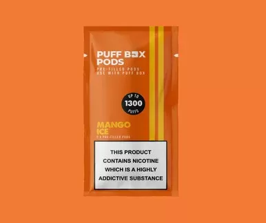 Puff Box Refill 20mg – Twin Pack – Mango Ice
