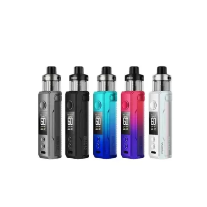 Voopoo Drag S2 PnP-X 60W Kit - Colorful Silver, Gray Metal