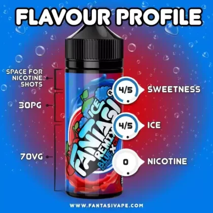 Blue Raspberry X Cherry Ice (Remix) Fantasi E Liquid – 70%VG/30% PG - Vapestorm Co