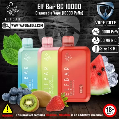 Elf Bar BC 10000 Puffs Disposable Pod Device - 20 mg / Strawberry (Dinmol Edition)