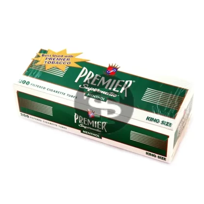 Premier Filter Tubes King Size Menthol 5 Cartons of 200