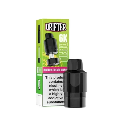 Drifter 6K Pineapple Peach Mango Prefilled Vape Pod + Refill – 1PK