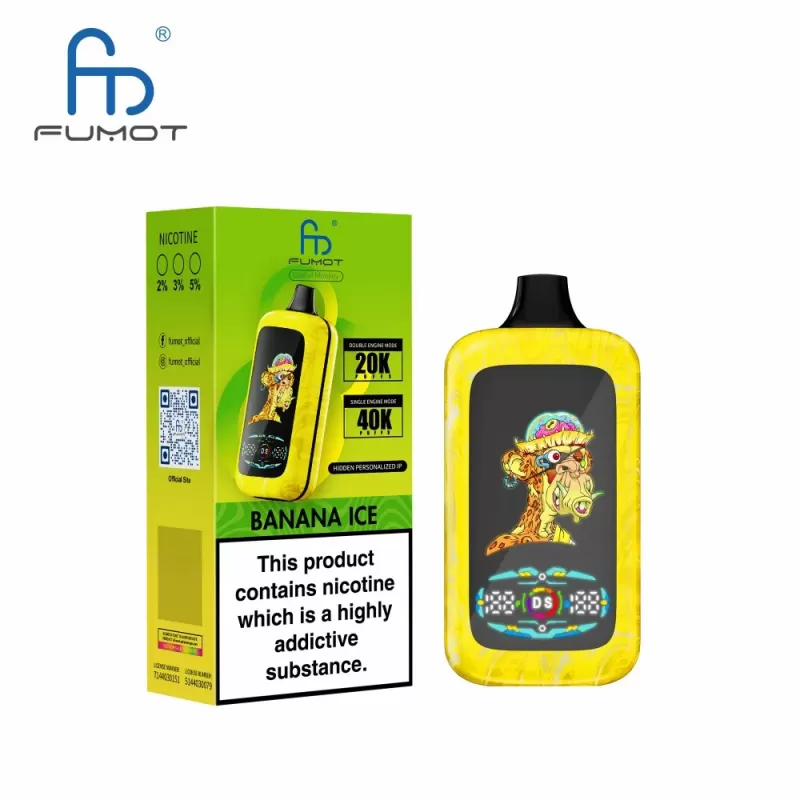 Fumot Digital Monkey 40000 – 40K Puffs Single/Dual Mode Digital Display Disposable Vape - Image 2