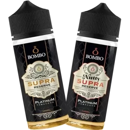 Bombo Platinum Tobaccos 100ml Shortfill E-Liquid - Flavour#Supra Reserve>Nutty Supra Reserve