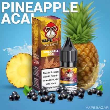 VapeApe – Pineapple Acai – Nic Salts - Vapebazar