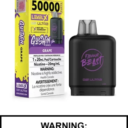 Gushin Grape Flavour Beast Level X Ultra Pods