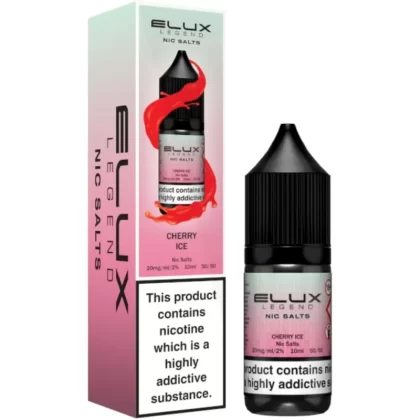 Cherry Ice Nic Salt E-Liquid Legend Series by ELUX (10ml)