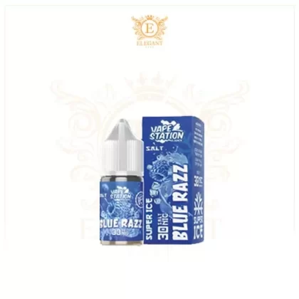 VAPE STATION BLUE RAZZ SUPER ICE SALT ELIQUID