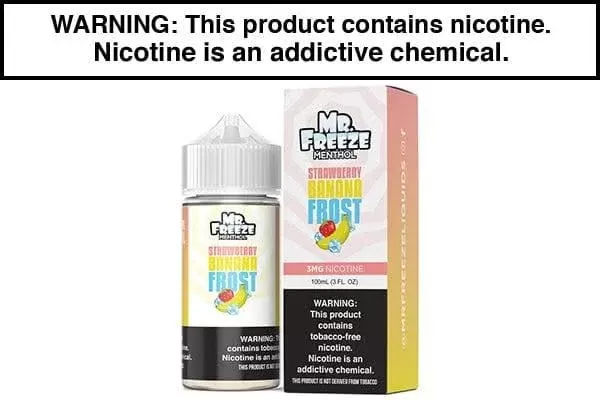 STRAWBERRY BANANA FROST BY MR. FREEZE 100ML - Vape Product, Vape Product