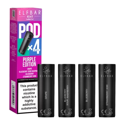 Purple Edition Elfbar 4in1 Pods - Vapeshop Co