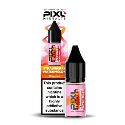 Strawberry Watermelon PIXL Nic Salt E-Liquid – 10mg & 20mg | 10ml Bottle | 5 or 10 Pack Options