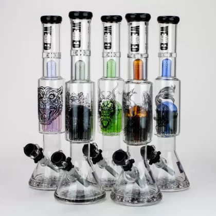 WENEED®-18″ Beasts of East Tree Percolator Beaker Bong