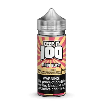 Save 59% – MAUI BLAST (TROPICAL BLAST) BY KEEP IT 100 E-JUICE 100ML