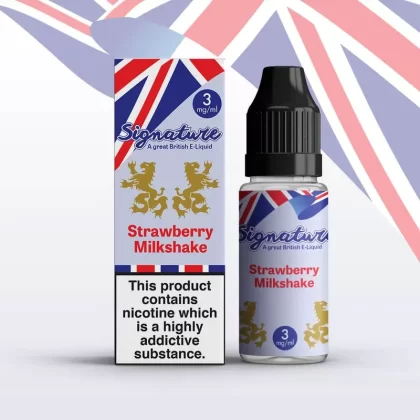 Strawberry Milkshake 10ml Eliquid by Signature
