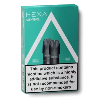 Menthol Pro/Mini Pods by Hexa - 10 mg/ml, 18 mg/ml (8D6FC3)