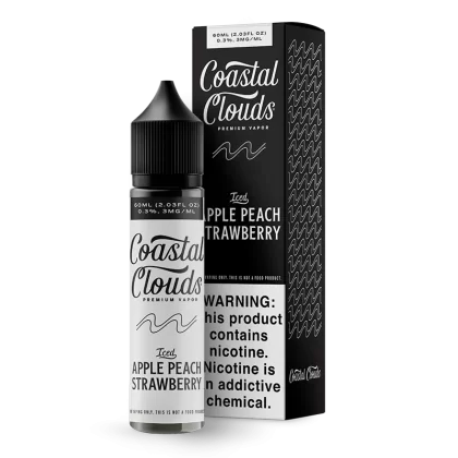 Coastal Clouds - Iced Apple Peach Strawberry - 60ML E-Liquid
