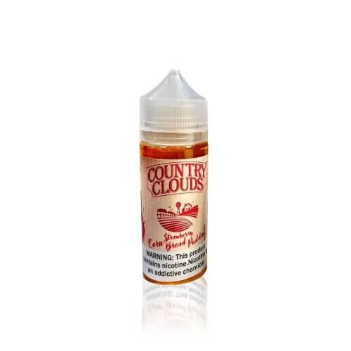 Country Clouds E-Liquid Strawberry Corn Bread Puddin’ 100mL