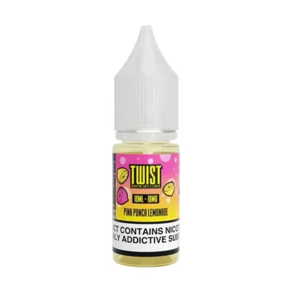 Twist Pink Punch Lemonade Saltnic Vape Juice - 10 Pack - Strength
