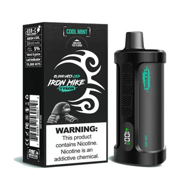 Tyson 2.0 Iron Mike 15K Disposable Device - 15,000 Puffs - Tobacco - Image 2