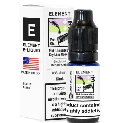 Element Emulsions Pink Lemonade + Key Lime Cookie High VG ELiquid