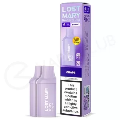 Grape Lost Mary BM600 Prefilled Pods - Ecigpremium
