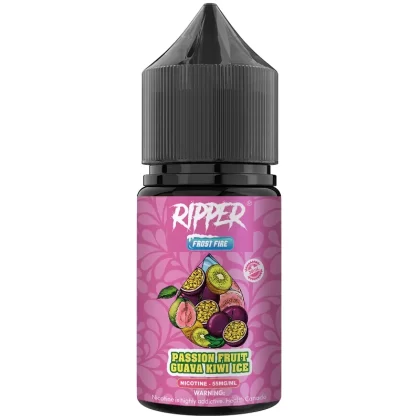 Rufpuf Ripper Frost Fire – Passion Fruit Guava Kiwi Ice 30 ml (25/40/55 mg) - Vape Product, Vape Product