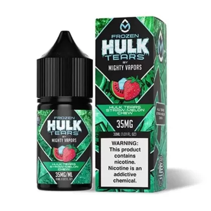 Frozen Hulk Tears Straw Melon Chew Nicotine Salt by Hulk Tears x Mighty Vapors - Vape Product; Vape Product, Vape Product