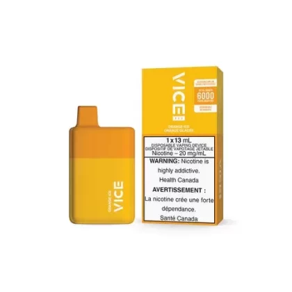 Vice Box Rechargeable Disposable Vape – 6000 Puffs – Orange Ice - Ecigdepot