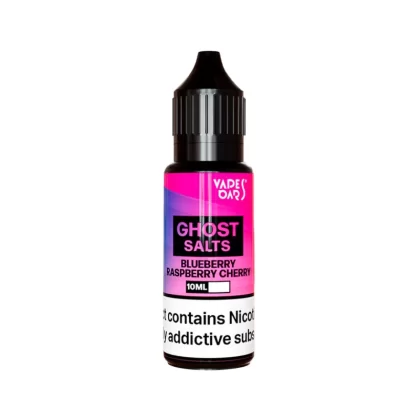 Vapes Bars Ghost Salts Blueberry Raspberry Cherry Nic Salt - 10 Pack - 20mg
