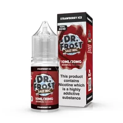 Strawberry Ice Nic Salt by Dr Frost – 10ml 20mg