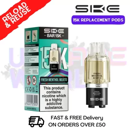 Fresh Menthol Mojito SKE 15K Replacement POD – £6.99