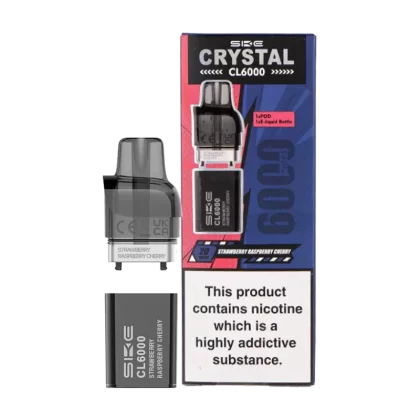 Strawberry Raspberry Cherry SKE Crystal CL6000 Pods - 20mg - Vape Product