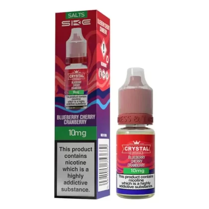SKE Crystal Salts Blueberry Cherry Cranberry E Liquid 10ml - Strength#10mg>20mg