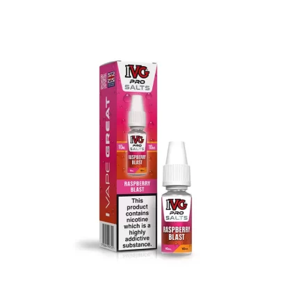 IVG Pro Salts Raspberry Blast 10ml E-Liquid - 20mg