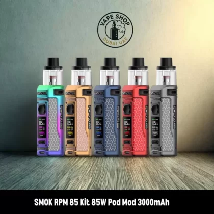 SMOK RPM 85 Kit 85W Pod Mod 3000mAh Pod Kit Type C Vape Kit Starter Kit in Dubai, UAE - Matte 7-Color Plating Rainbow, Matte Blue