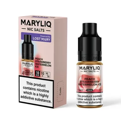 Maryliq Peach Strawberry Watermelon Ice Nic Salts by Lost Mary