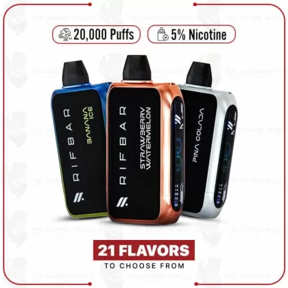 RifBar Vape Turbo X 15000 Puffs - Thevapersworld