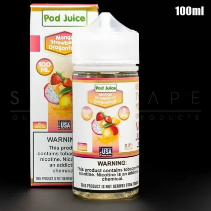 Pod Juice – Mango Strawberry Dragonfruit Eliquid 100ml