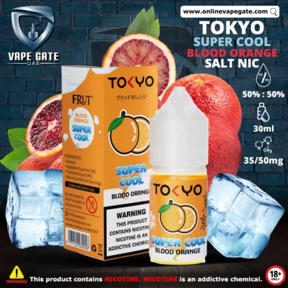 Tokyo Super Cool Blood Orange Saltnic 30ml - 30 mg - 30 ml