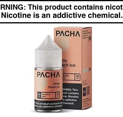 WHITE PEACH ICE BY PACHAMAMA SALTS 30ML - Vapejuice